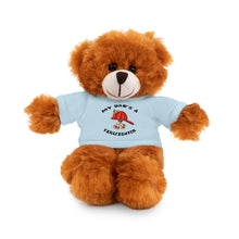 Load image into Gallery viewer, Great gift for Infants a Stuffed Animals with Tee My Dad&#39;s A Firefighter
