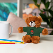 Load image into Gallery viewer, Great gift for Infants a Stuffed Animals with Tee My Dad&#39;s A Firefighter
