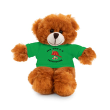 Load image into Gallery viewer, Great gift for Infants a Stuffed Animals with Tee My Dad&#39;s A Firefighter
