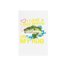 Load image into Gallery viewer, Love a Large Mouth on my Rod,  Acrylic Sign with Wooden Stand
