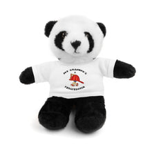 Load image into Gallery viewer, Great Gift for Infants a Stuffed Animals with Tee My Grandpa is a Firefighter
