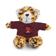 Load image into Gallery viewer, Great gift for Infants a Stuffed Animals with Tee My Dad&#39;s A Firefighter
