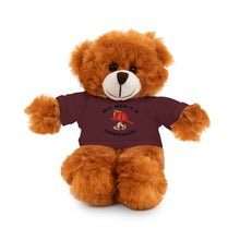 Load image into Gallery viewer, Great gift for Infants a Stuffed Animals with Tee My Dad&#39;s A Firefighter
