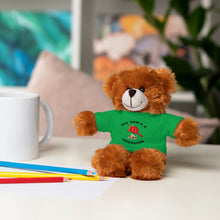 Load image into Gallery viewer, Great gift for Infants a Stuffed Animals with Tee My Dad&#39;s A Firefighter
