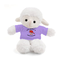 Load image into Gallery viewer, Great gift for Infants a Stuffed Animals with Tee My Dad&#39;s A Firefighter
