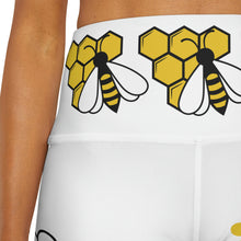 Load image into Gallery viewer, Love of Bees &amp; Honey, Valentine Gift, High Waisted Yoga Shorts, Birthday Gift
