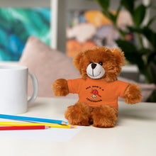 Load image into Gallery viewer, Great gift for Infants a Stuffed Animals with Tee My Dad&#39;s A Firefighter
