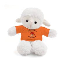 Load image into Gallery viewer, Great Gift for Infants a Stuffed Animals with Tee My Grandpa is a Firefighter
