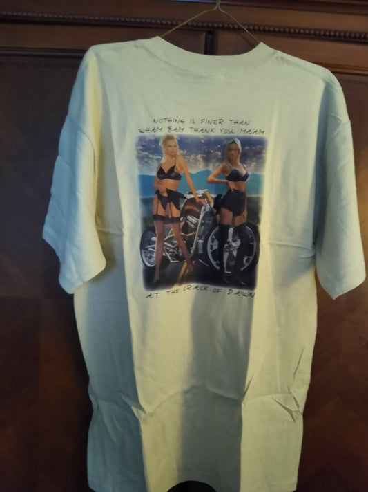 Adult T-Shirt "RebelRide™ Heat Transfer T-Shirt - Edgy Elegance for the Adventurous Souls"