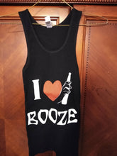 Load image into Gallery viewer, Women Ribbed Tank Top I LOVE BOOZE
