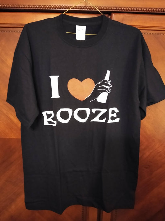 Adult Humor T-Shirt  I LOVE BOOZE