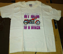 Load image into Gallery viewer, My Mom is a Biker youth T-Shirt
