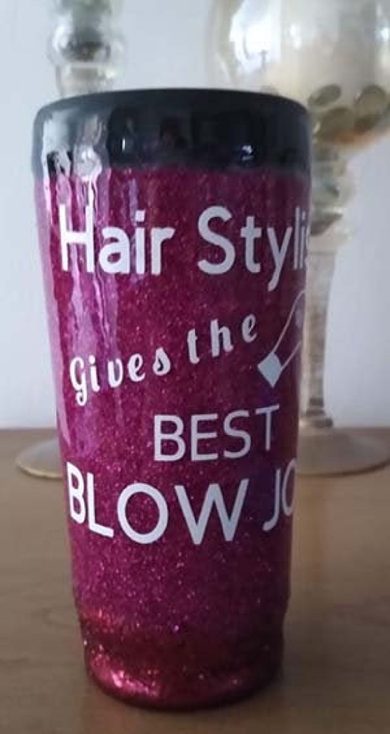 Glitter Hair Stylist Tumbler