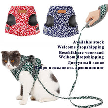 Load image into Gallery viewer, Pet Cat Vest Outdoor Travel Harness Leash Protect your Fur Babies
